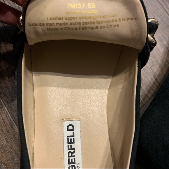 Karl lagerfeld Lynette suede chain loafers - Picture 3 of 5